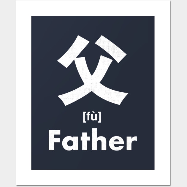 Father Chinese Character (Radical 88) Wall Art by launchinese